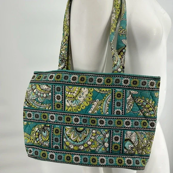 Vera Bradley Peacock Tote Bag Purse Retired - Picture 8 of 11